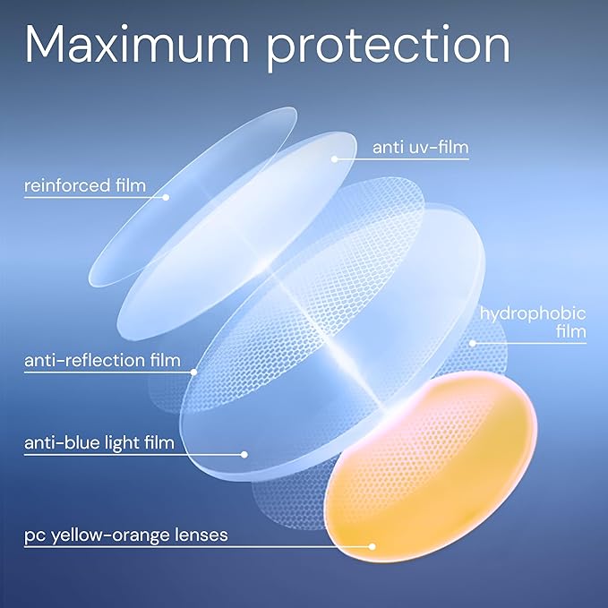 Lentes Protección Inteligente Unisex - Transparente/Amarillo