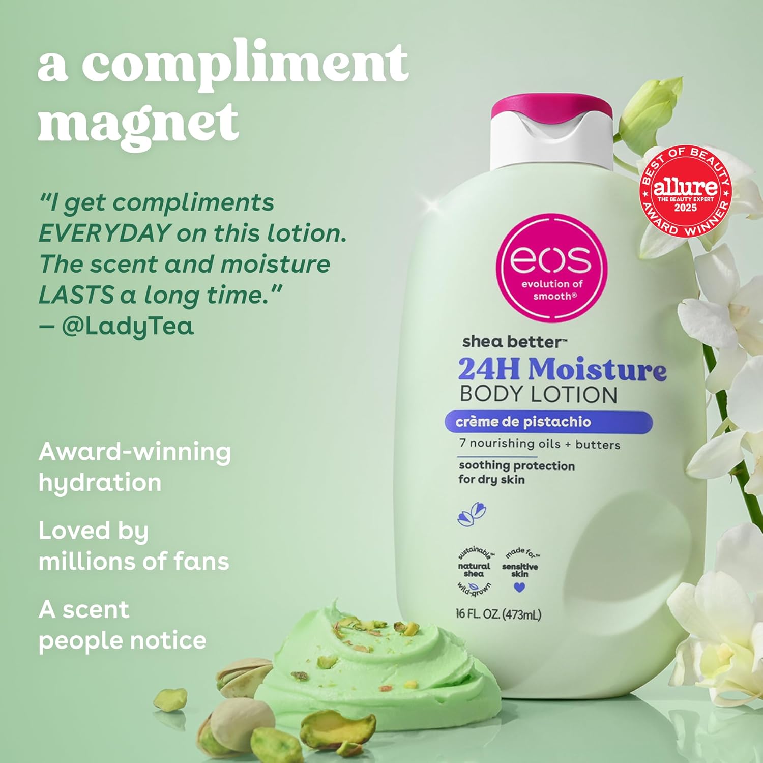 Loción Hidratante Shea Better – Crema de Pistacho