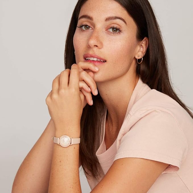 Reloj Femenino Armitron Cuero Rosa/Diamante